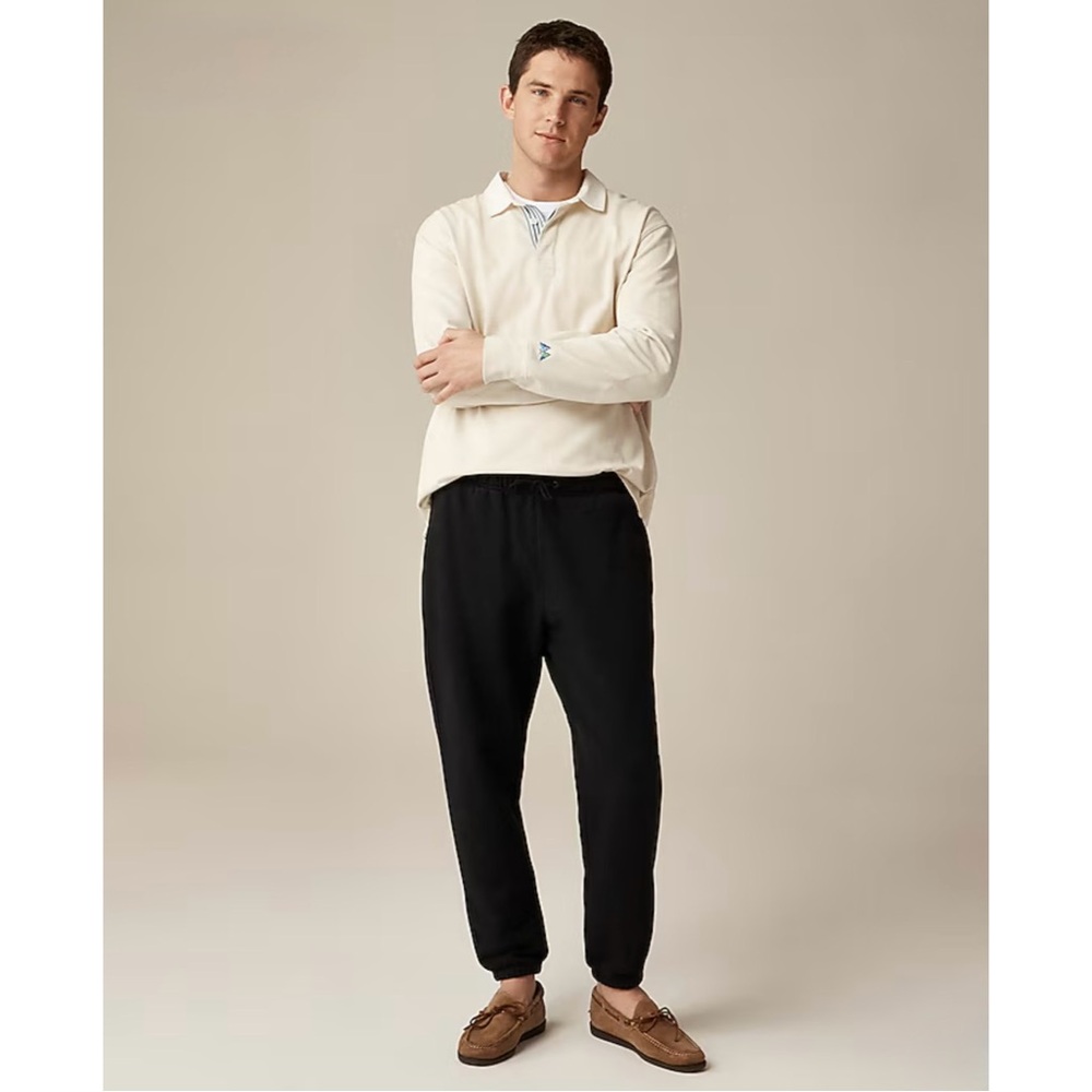 J. Crew Heritage 14 oz. Fleece Sweatpant Black